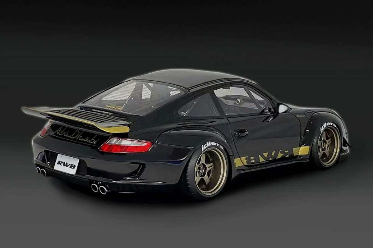 Ignition Model IG3247 1/18 RWB Porsche 911 997 Rauh-Welt SSR Black Resin