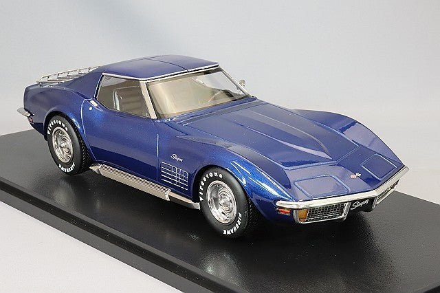 KK Scale KKDC181222 1/18 Chevrolet Corvette C3 1972 Blue Metallic