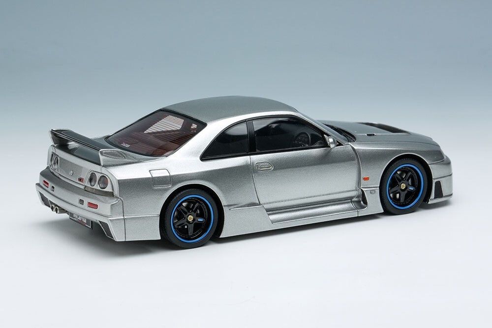Make Up EIDOLON EM500 1/43 Nissan GT-R LM Road Car 1995 Silver