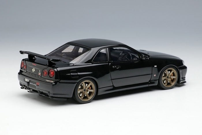 Make Up EIDOLON EM510E 1/43 Nissan Skyline GT-R V-spec II Nur Black Pearl 2002