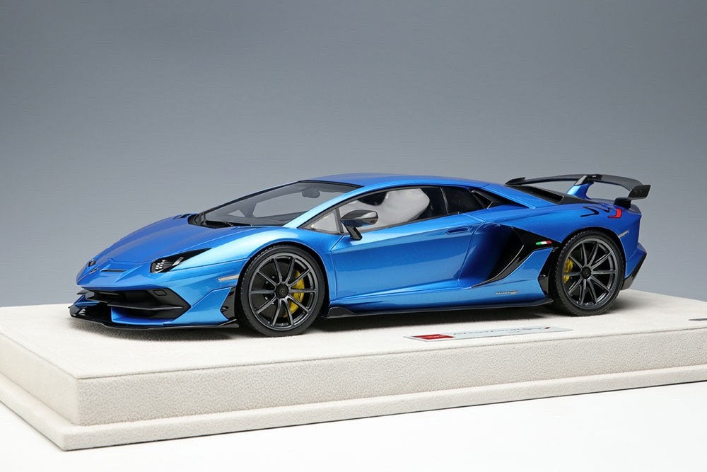 EIDOLON EML026B 1/18 Lamborghini Aventador SVJ 2018 Blu Aegir Resin Ltd 60pcs