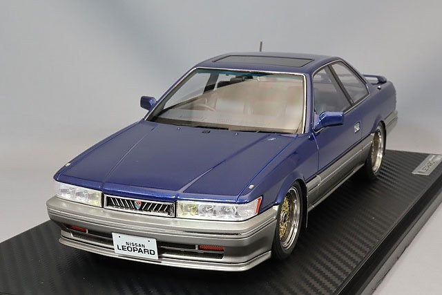 Ignition Model IG3701 1/18 Nissan Leopard 3.0 Ultima F31 Blue/Silver Resin