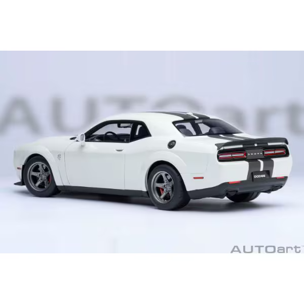 AUTOart 71766 1/18 Dodge Challenger SRT Super Stock 2023 White Diecast