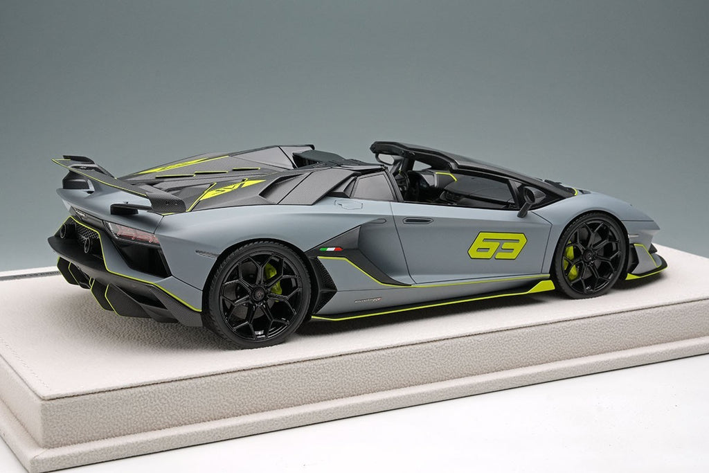 Make Up EIDOLON EML030G 1/18 Lamborghini Aventador SVJ 63 Roadster 2019 Gray