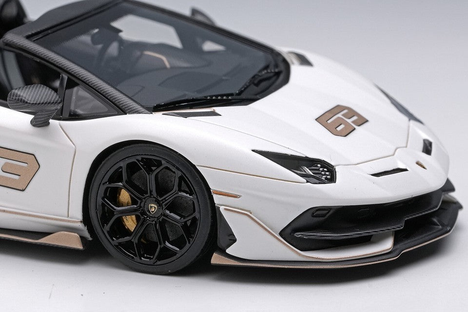 EIDOLON EM517F 1/43 Lamborghini Aventador SVJ 63 Roadster 2019 Bianco Phanes