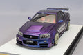 PGM PGM-430102-1 1/43 Nismo Nissan Skyline GT-R R34 Z-tune Purple Diecast