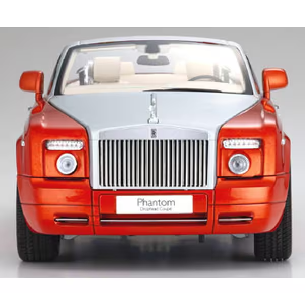 KYOSHO KS08871P 1/18 Rolls-Royce Phantom Drophead Coupé Orange Die-Cast Model