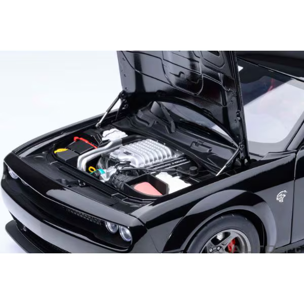 AUTOart 71765 1/18 Dodge Challenger SRT Super Stock 2023 Black Diecast
