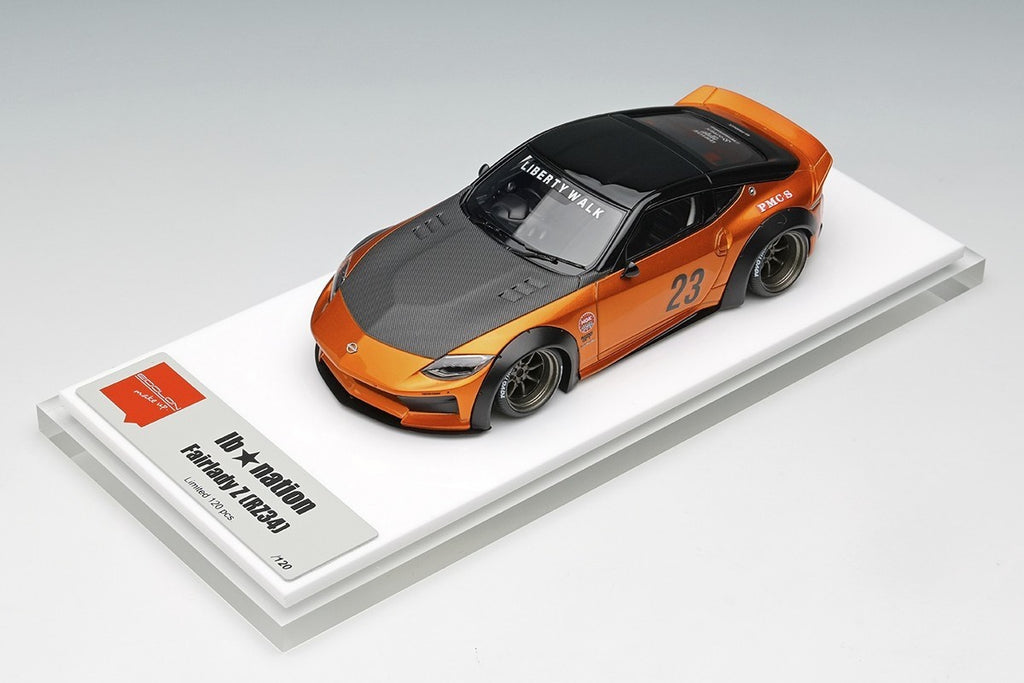 Make Up EIDOLON LB023A 1/43 Nissan Z RZ34 Candy Gold LB Nation 8-Spoke Wheels