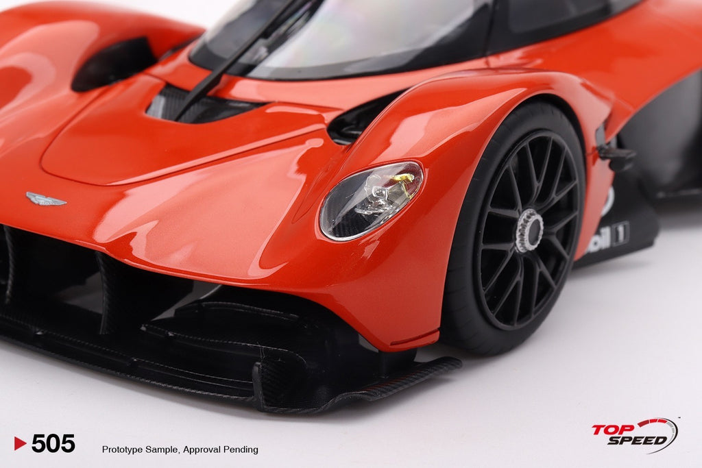 TopSpeed TS0505 1:18 Aston Martin Valkyrie “Maximum Orange” Resin Model Car