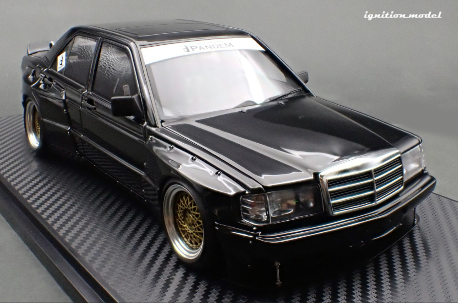 Ignition Model IG3769 1/18 Pandem 190 Black Widebody
