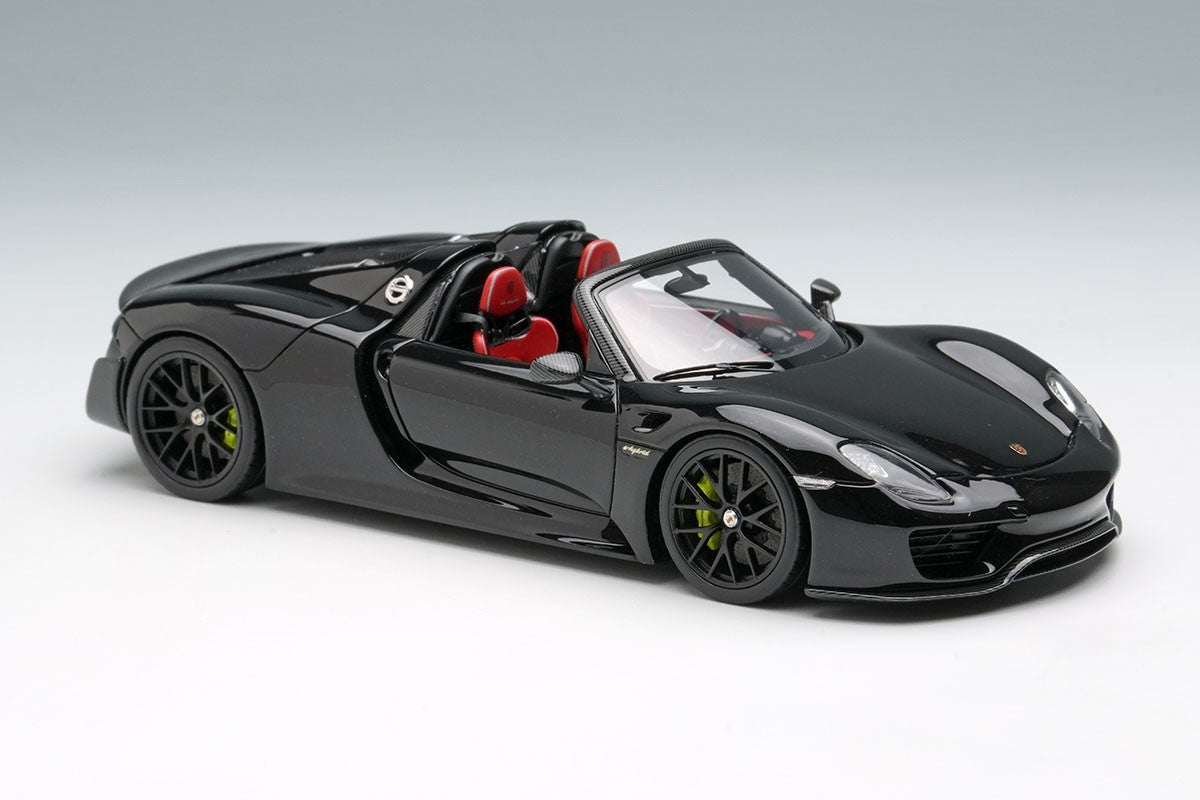 Make Up EIDOLON EM569I 1/43 Porsche 918 Spyder Weissach 2011 Basalt Black