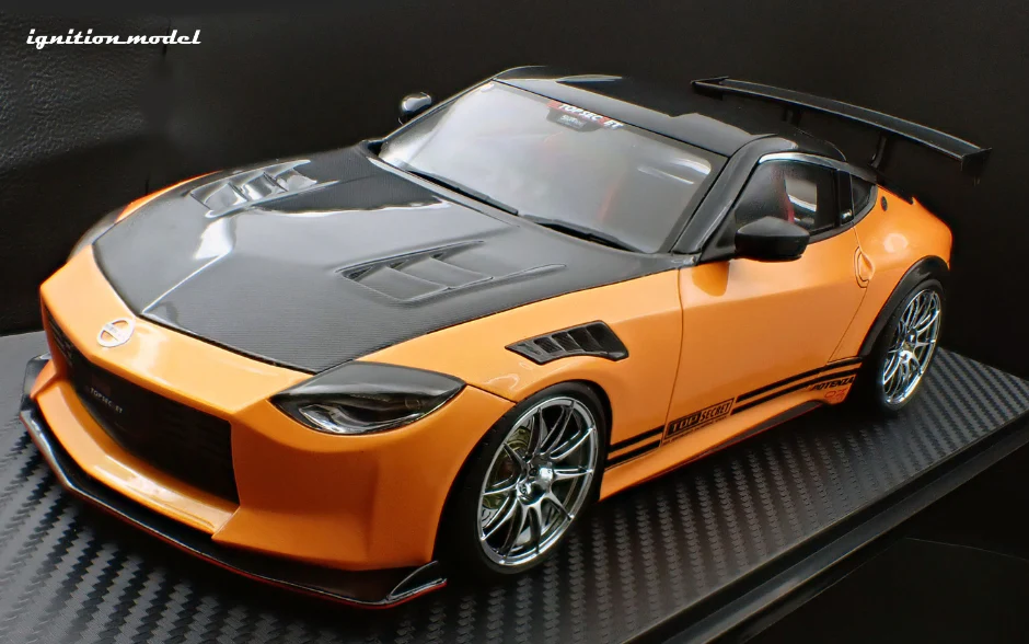 Ignition Model IG3382 1/18 TOP SECRET Nissan Fairlady Z RZ34 Orange Met Resin