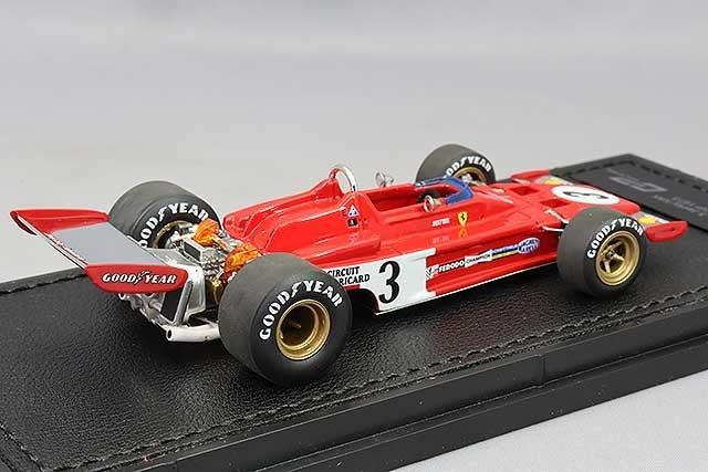 TOPMARQUES GRP43042C 1/43 Ferrari 312 B3 1973 French GP #3 Resin