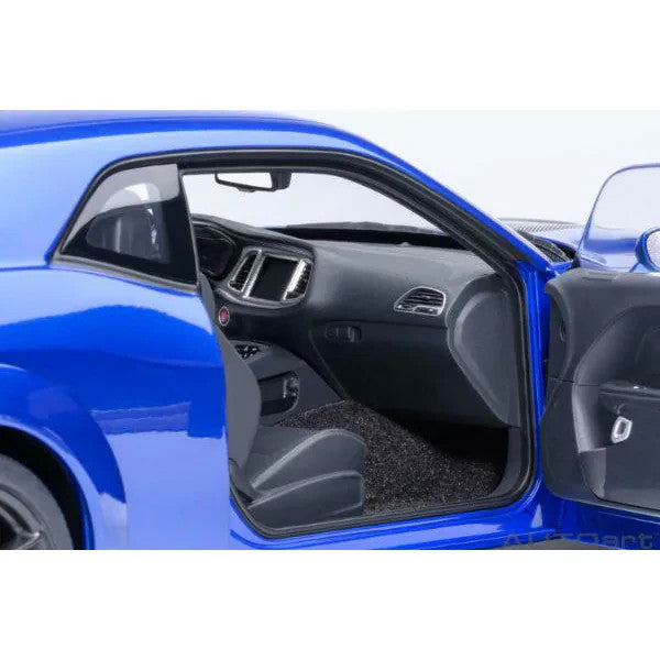 AUTOart 71763 1/18 Dodge Challenger SRT Jailbreak 2022 Blue Diecast