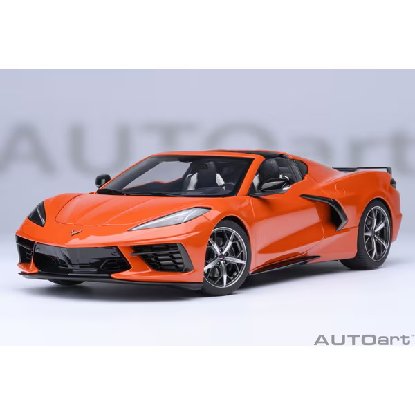 AUTOart 71283 1/18 Chevrolet Corvette C8 Stingray Z51 Orange Diecast