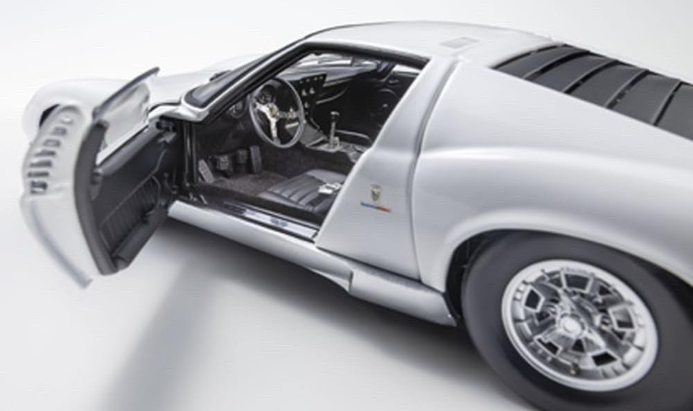 Kyosho KS08314W 1:18 Lamborghini Miura P400 White Diecast Model Car