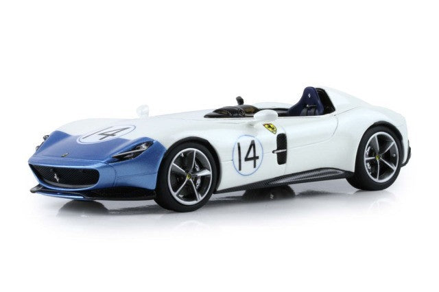 BBR BBRC220BS 1/43 Ferrari Monza SP1 Bianco Sanae Blue Nose Limited 50pcs