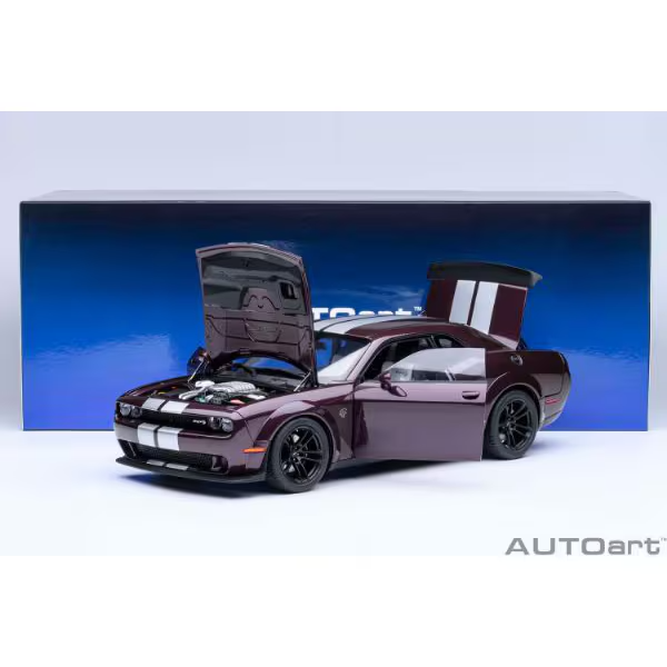 AUTOart 71762 1/18 Dodge Challenger SRT Jailbreak 2022 Purple Diecast