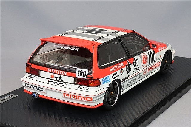 Ignition Model IG3507 1/18 Honda Civic SiR EF9 Mugen Idemitsu White/Red Resin
