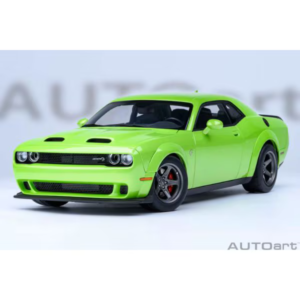 AUTOart 71769 1/18 Dodge Challenger SRT Super Stock 2023 Green Diecast
