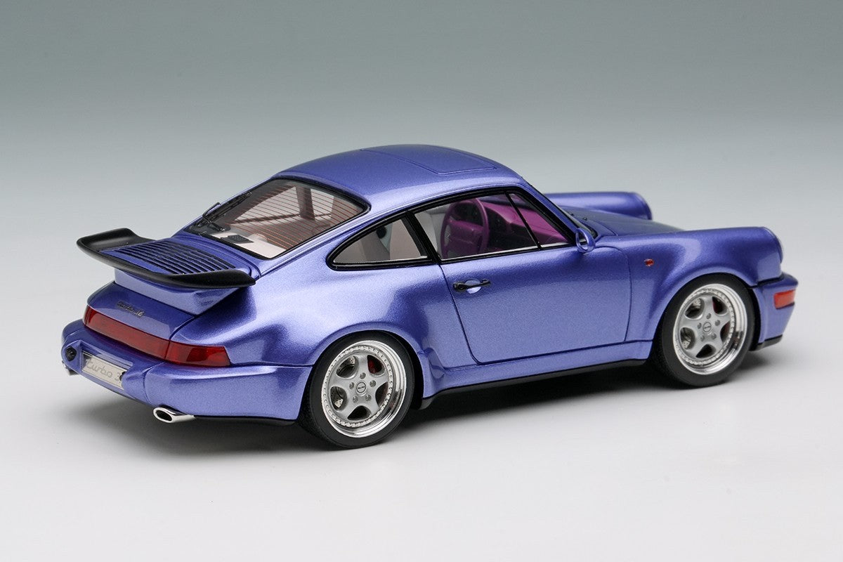Make Up VISION VM158I 1/43 Porsche 911 964 Turbo 3.6 1993 Lavender Blue Resin