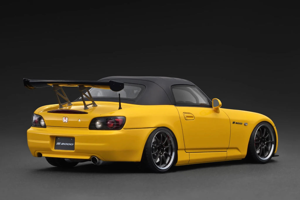 Ignition Model IG3919 1/18 Honda S2000 AP1 Yellow Sports Roadster
