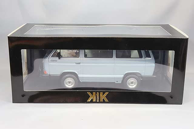 KK Scale KKDC180964 1/18 Volkswagen Bus T3 Syncro 1987 Light Blue Diecast