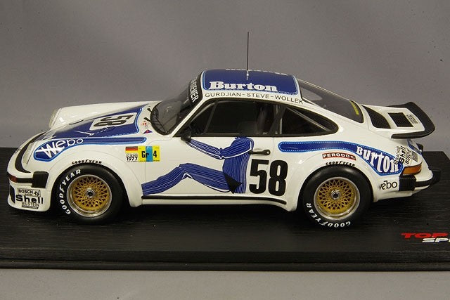TopSpeed TS0057 1/18 Porsche 934 #58 Le Mans 1977 Kremer Racing Resin Model Car