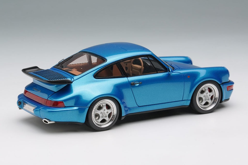 Make Up VISION VM158G 1/43 Porsche 911 964 Turbo 3.6 1993 Tahoe Blue Resin