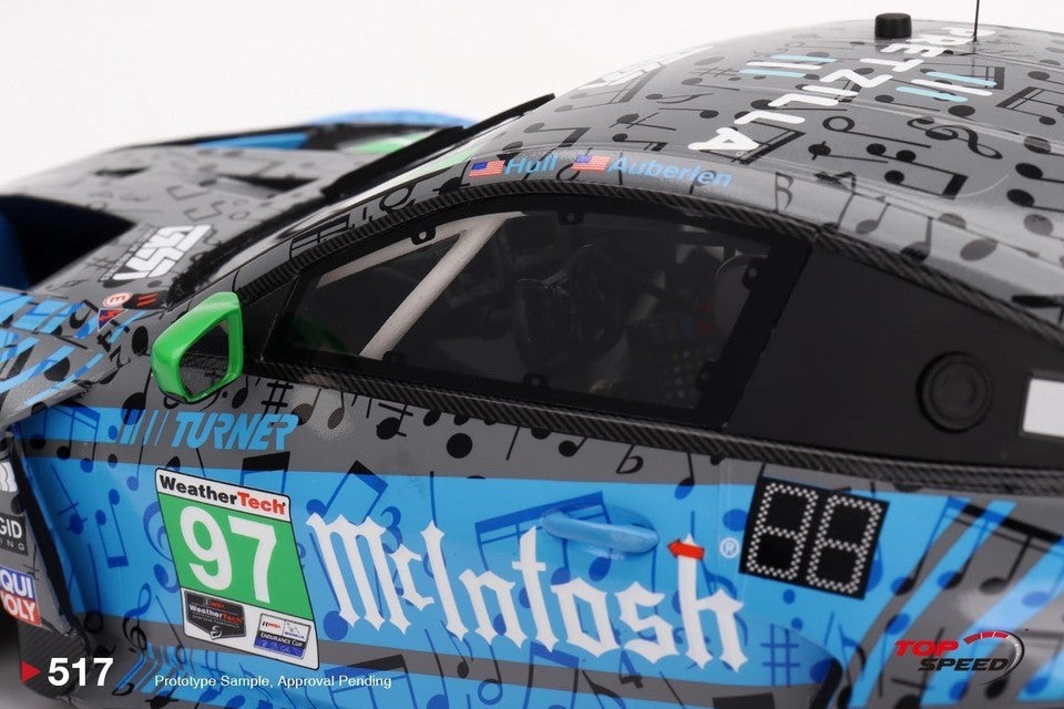 TopSpeed TS0517 1:18 BMW M4 GT3 #97 Turner IMSA 2023 Laguna Seca GTD P2 Resin
