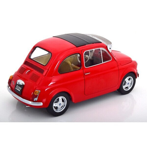 KK Scale KKDC120061 - 1/12 Fiat 500 F Custom 1968 Red [Die-cast Mini Car]