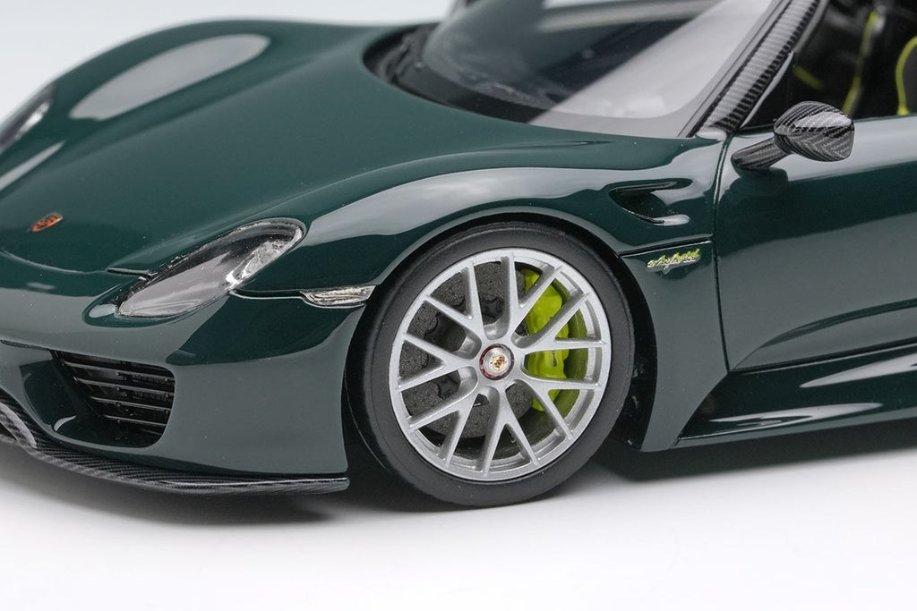 Make Up EIDOLON EM569H 1/43 Porsche 918 Spyder Weissach 2011 Brewster Green