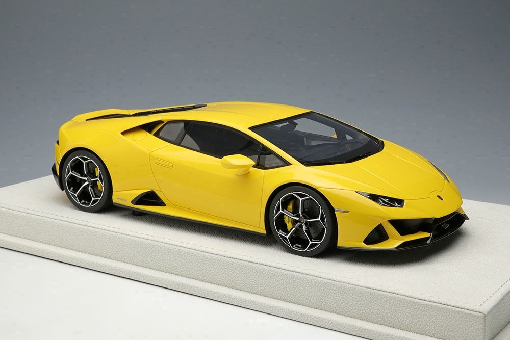 Make Up EIDOLON EML031D 1/18 Lamborghini Huracan EVO Pearl Yellow Asir Wheels