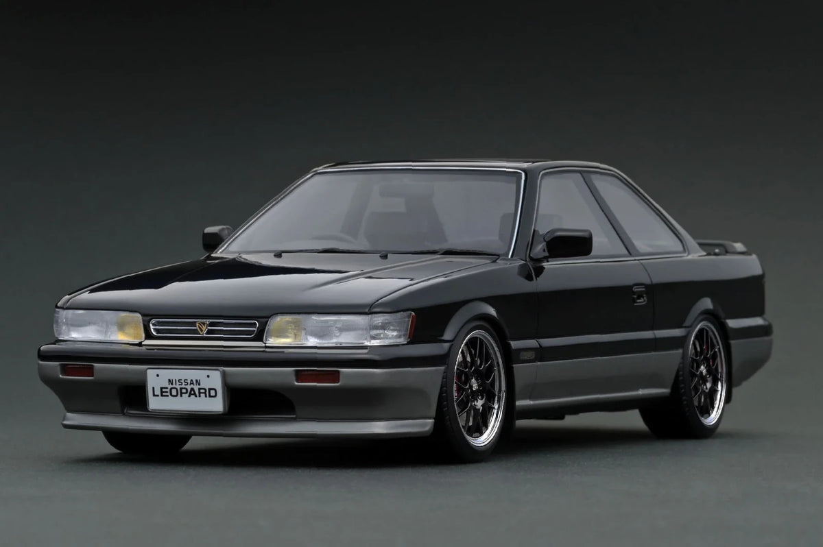 Ignition Model IG3818 1/18 Nissan Leopard Ultima F31 Black/Silver Resin