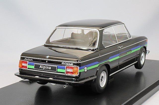 KK Scale KKDC181322 1/18 BMW 2002 Alpina 1974 Black Classic Sedan