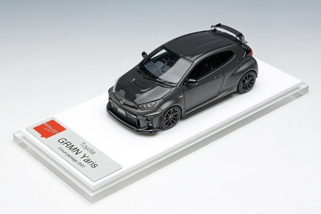 Make Up EIDOLON EM656A 1/43 Toyota GRMN Yaris Circuit Package Matte Steel