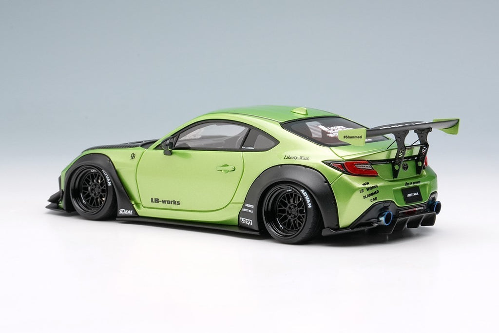 EIDOLON LB022D 1/43 Toyota GR86 LB Nation Pearl Green Resin Model