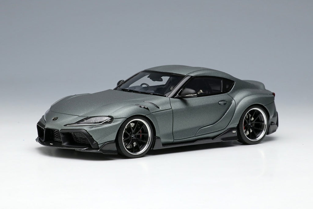 Make Up EIDOLON EM663B 1/43 TOM'S GR Supra Tourer Storm Grey 2022 Edition