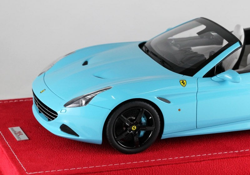 MR Collection FE13AB 1/18 Ferrari California T 2014 Baby Blue Open Roof Ltd 15pc