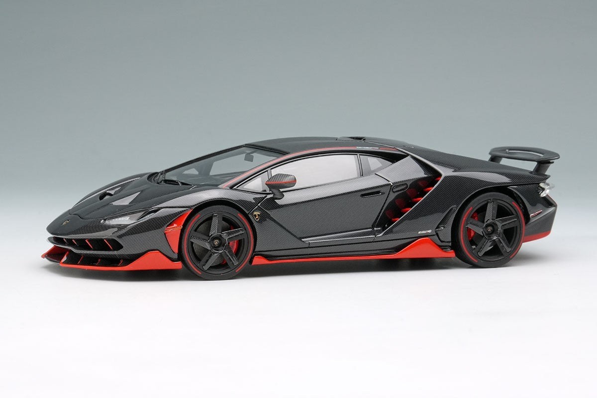 EIDOLON EM780G 1/43 Lamborghini Centenario LP770-4 Carbon Red Stripe