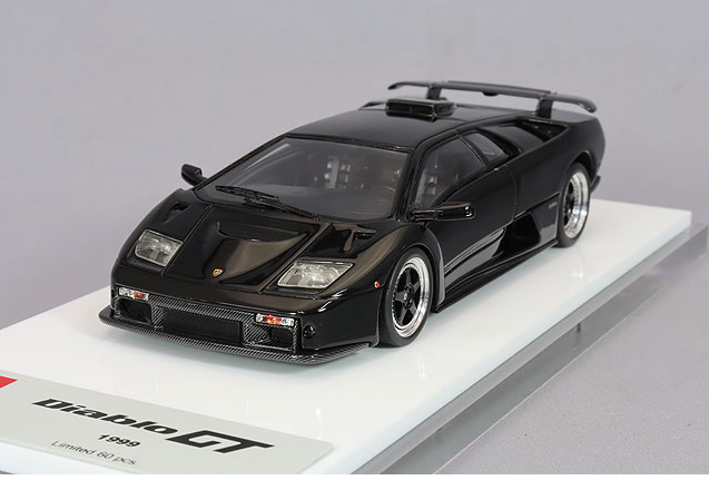 EIDOLON EM782J 1/43 Lamborghini Diablo GT 1999 Metallic Black Resin