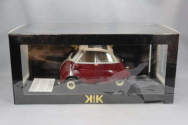 KK Scale KKDC120045 1/12 BMW 250 Isetta 1959 in Dark Red and Cream