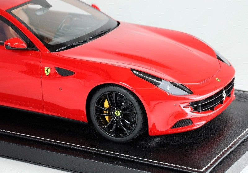 BBR P1829CF 1/18 Ferrari FF 2011 Rosso Corsa Black Wheels Yellow Calipers Resin