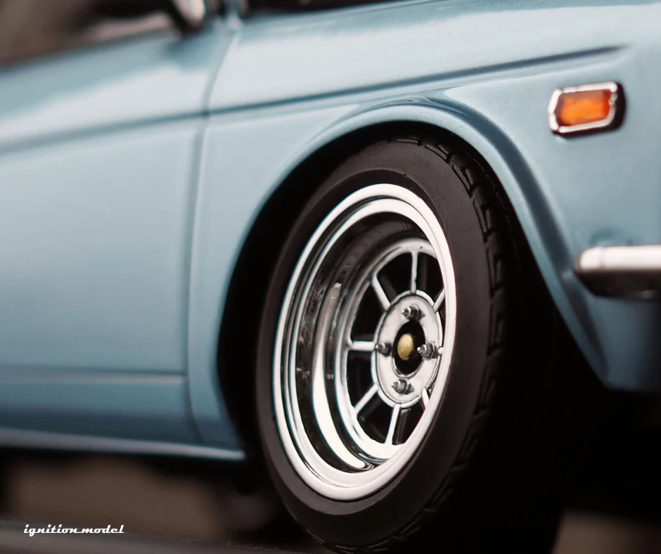 Ignition Model IG3307 1/18 Datsun Bluebird 510 2-Door Hayashi Light Blue Resin