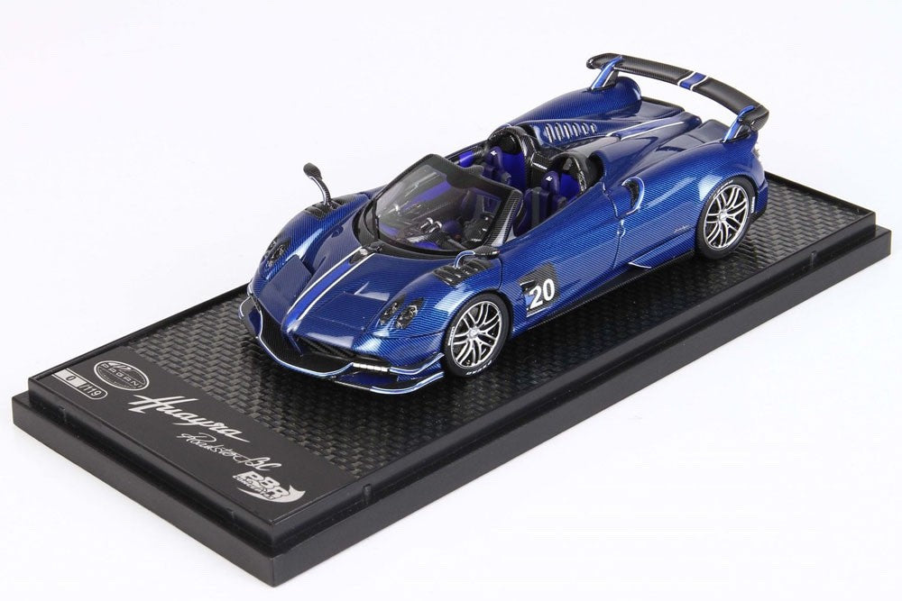 BBR BBRC226B 1/43 Pagani Huayra BC Roadster Dark Blue Carbon Fibre Ltd 119pcs