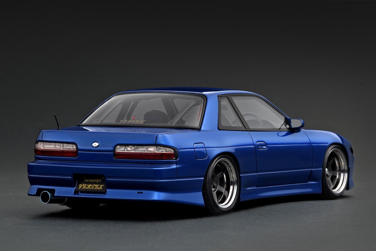 Ignition Model IG3587 1/18 Vertex S13 Silvia Blue Metallic TE37 Wheels