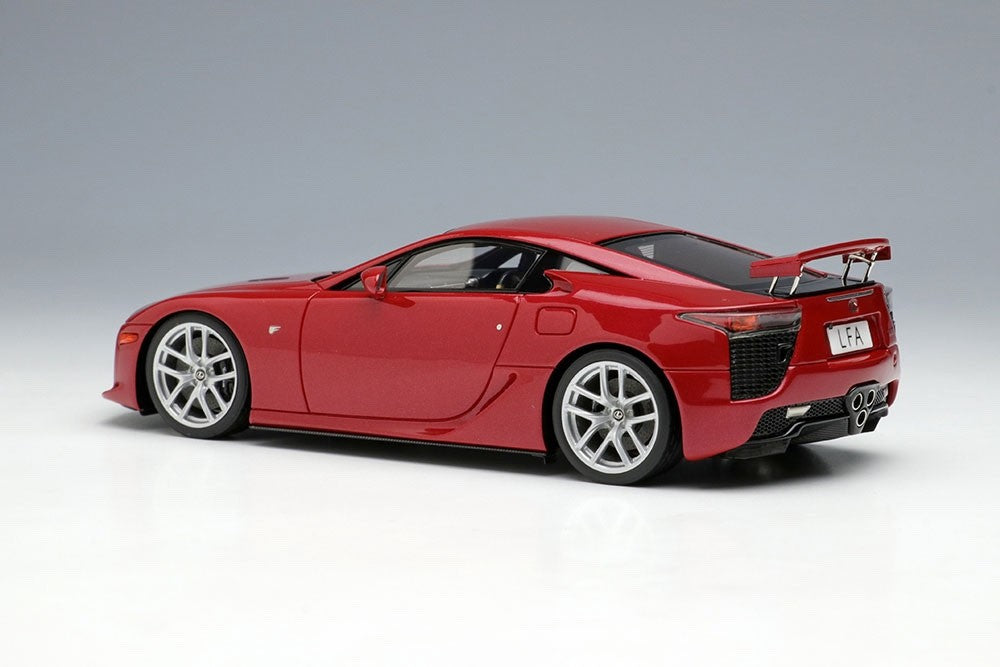 Make Up EIDOLON EM698C 1/43 Lexus LFA 2010 Rear Wing Up Pearl Red Limited 80pcs