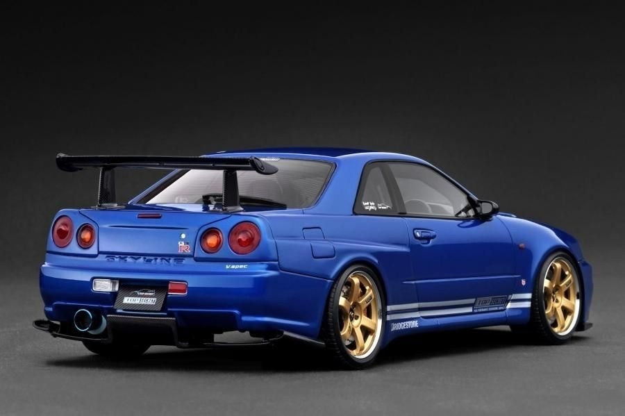 Ignition Model IG3848 1/18 Nissan TOP SECRET 34GT-R Blue Metallic