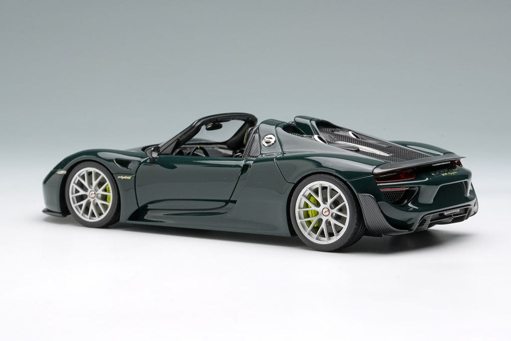 Make Up EIDOLON EM569H 1/43 Porsche 918 Spyder Weissach 2011 Brewster Green